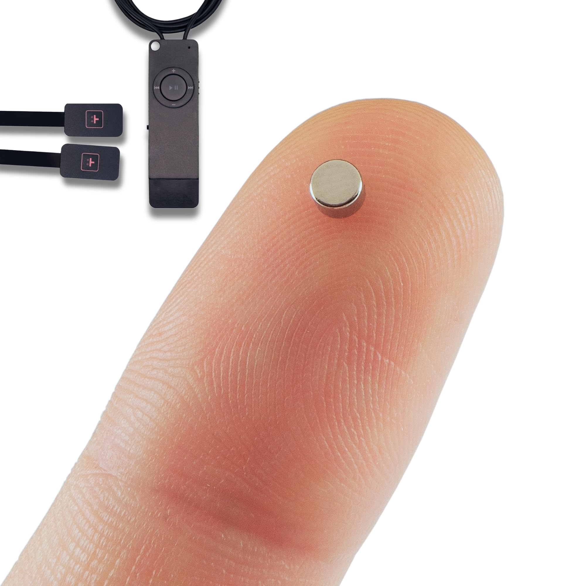 PingaOculto Spy Earpiece Wireless Earphones Invisible Hidden Mini Headset Exam MP3 for Recordings with Footswitches - Secret Earphone Micro Listening Device Hearing Ear Cheating (Spy Earpiece Nano V2)