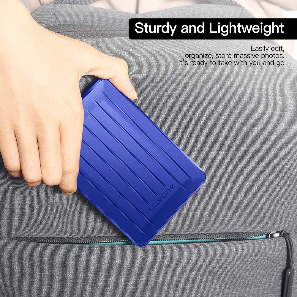 320GB Portable External Hard Drive- 2.5 Inch External Hard Drives for Laptop,Desktop,Xbox one,PS4,Wii U,MacBook,Chromebook (320GB, Blue)