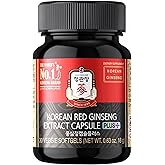 JUNG KWAN JANG Korean Red Ginseng Extract Capsule Plus - All-in-One Energy Support Vegan Supplements - No Caffeine & Non-GMO (30 Capsules)