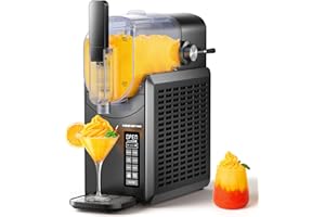 KEENSTAR Slushie Machine, Slushy Machine for Home with 5 Preset Programs, No Ice Needed, Frozen Drink Maker with Self-Cleaning for Frozen Margaritas, Frappés, Milkshake & More Black