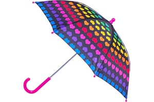 Wildkin Kids Umbrella – Rainproof Canopy, Curved Handle, Easy Hanging Design