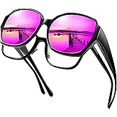 Paukis Polarized Over Glasses Sunglasses for Women, Oversized Fit Over Sun Glasses UV400