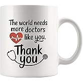Panvola The World Needs More Doctors Like You Thank You Doctor Gifts Appreciation Gifts from Patient Dr Physician Surgeon Novelty Drinkware Ceramic Mug 11 oz White