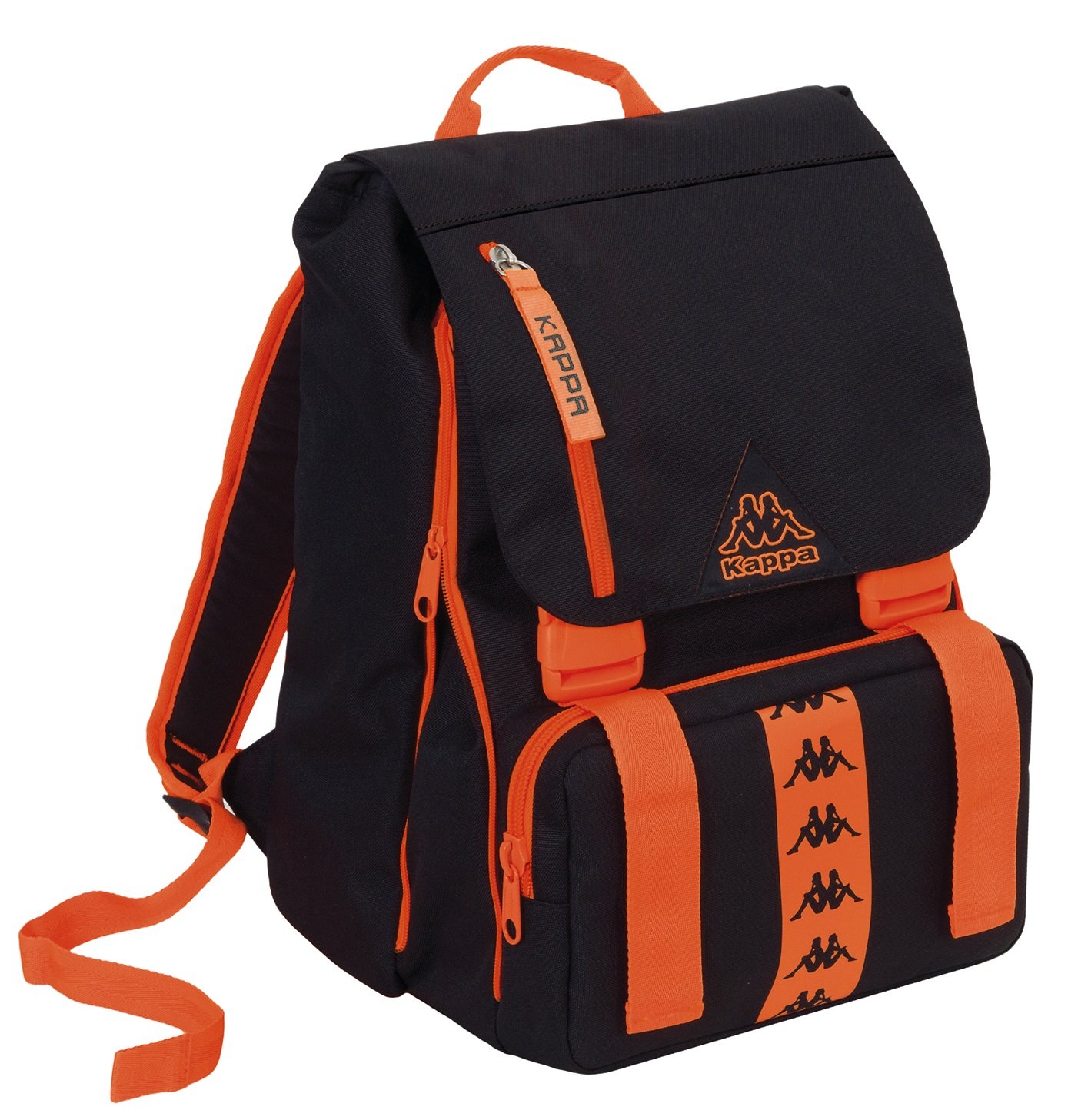 EXPANDABLE Backpack KAPPA LOGO School Bag Black 31Lt Amazon.co.uk