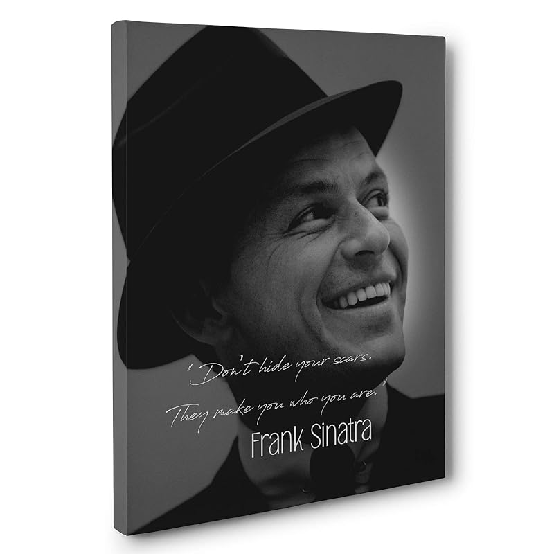 Amazon.com: Frank Sinatra Motivational Quote Canvas Wall Art: Handmade