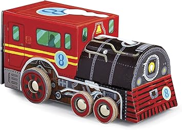 Crocodile Creek Locomotive Train Jigsaw Puzzle, Multi Color (48 Pieces, 8-inch)