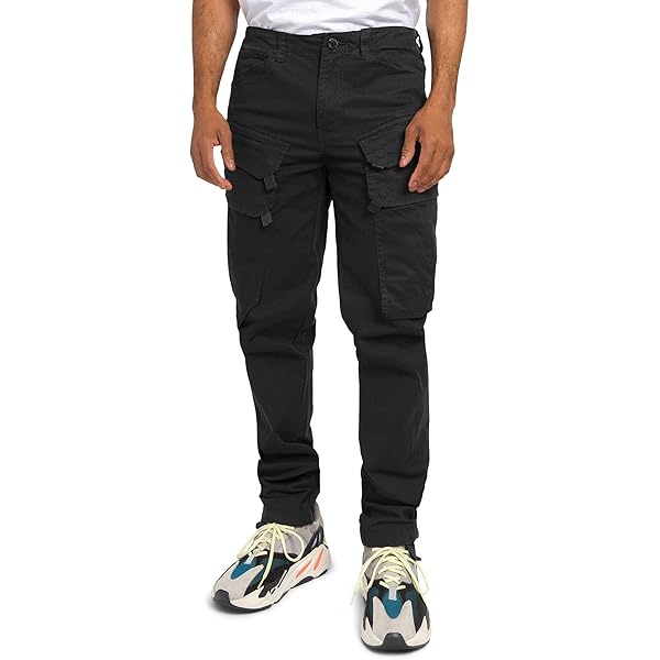 パンツ 90s armani exchange cargo pants black Armani Exchange mid-rise Cotton Cargo Trousers | Black