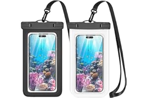 KCEASUA 2 Pcs Waterproof Phone Pouch, Universal IPX8 Waterproof Phone Case for iPhone 16 15 pro max 14 13 12 11 Plus XS XR Samsung S24 S23 up to 6.8'', Water Proof Dry Bag for Swimming Kayak Beach Vacation