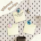 JJ PRIME 16 Pcs Round Fridge Magnets Marbles Design B view 3