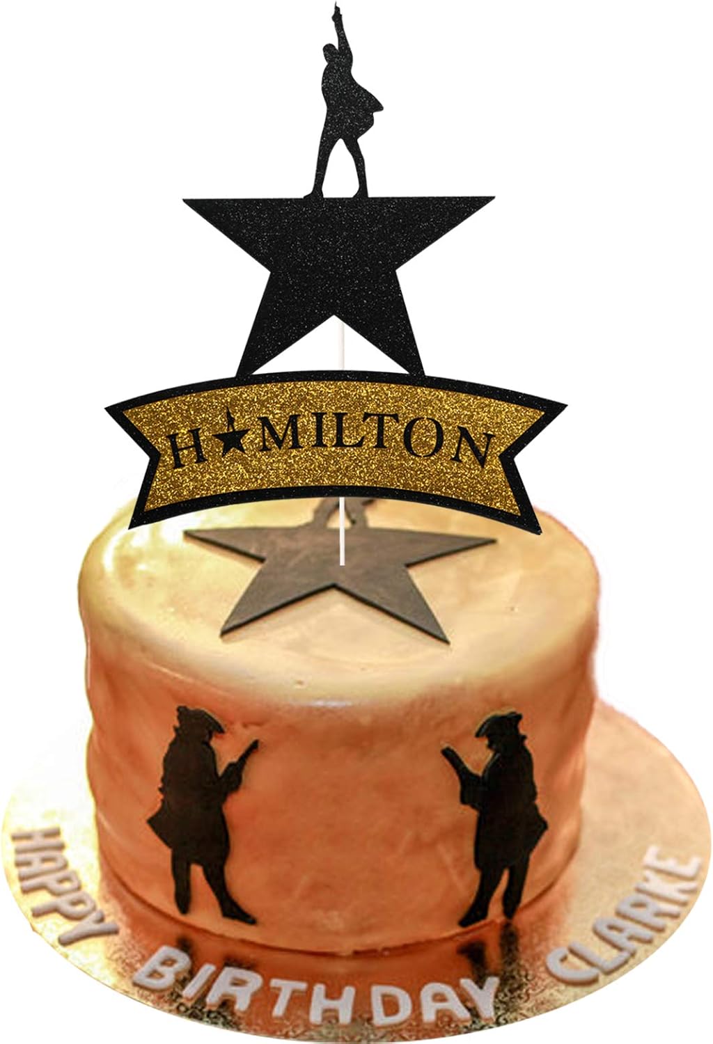 Hamilton Cake Topper, Glitter American Musical Cake Topper