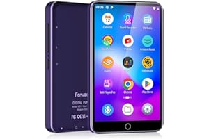 Fanvace MP3 Player with Bluetooth WiFi, 4" MP3 Player with Spotify, Android MP4 Player with 2000mAh Battery, Music Player Pre-Installed with Spotify Kids, Audible, Pandora, Amazon Music (Purple)