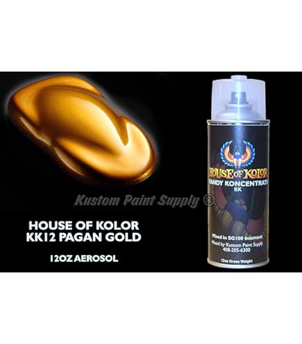 Amazon.com: House of Kolor Pagan Gold Kandy KK12 1 Pint Can Ready