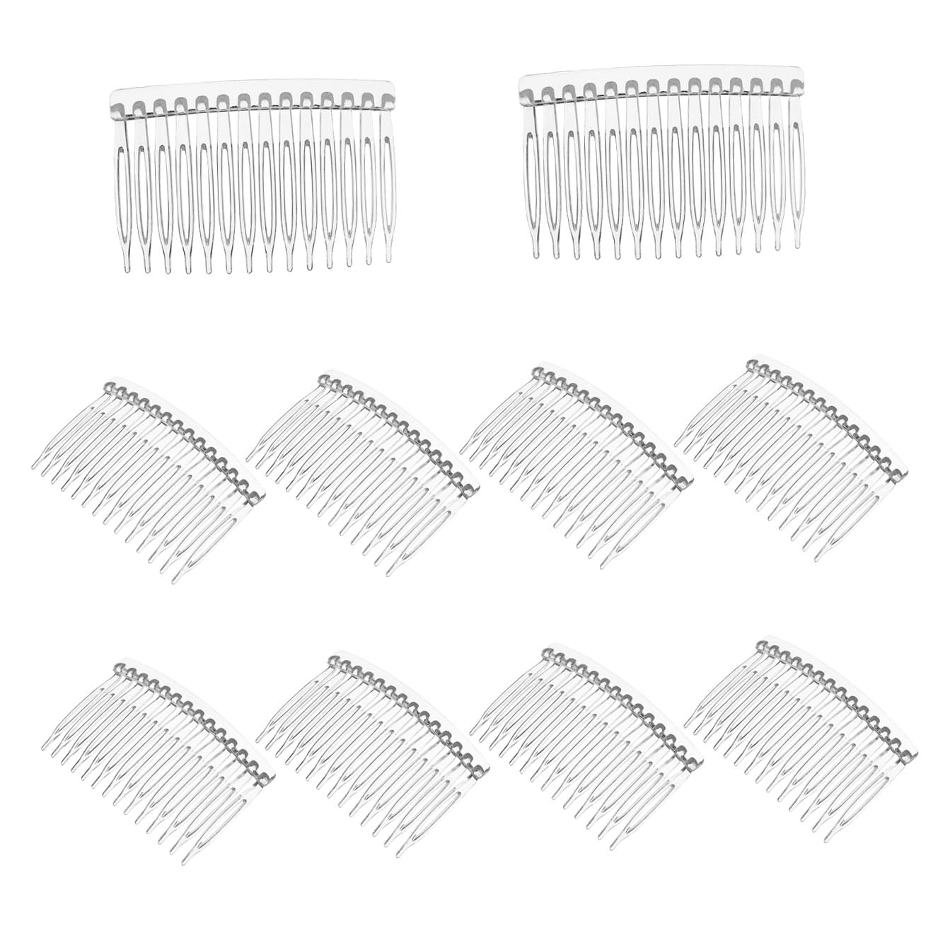 PACKOVE 10Pcs Side Hair Clip, Wedding Veil Comb, Bun Holder for Women Bridal