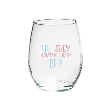 Amazon Com Kate Aspen 30023na Hesh He Or She 15 Oz Stemless Set Amazon Com Kate Aspen 30023na Hesh He Or She 15 Oz Stemless Set