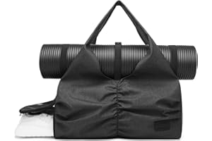 Y.U.M.C. Travel Yoga Gym Bag for Women, Carrying Workout Gear, Makeup, and Accessories, Shoe Compartment and Wet Dry Storage Pockets