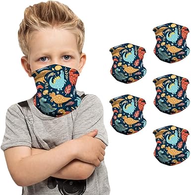 5pc Enfant Bandanas Sans Coutures Tour De Cou Echarpe Bandana Foulard De Tete Magique Tube Masque Bandeau De Sport Pour Festivals De Musique Raves Equitation Moto Amazon Fr Vetements Et Accessoires