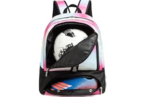 Kioqiear Soccer Bag,Soccer Backpack for Basketball & Volleyball & Football,Sports Bag with Ball Compartment.