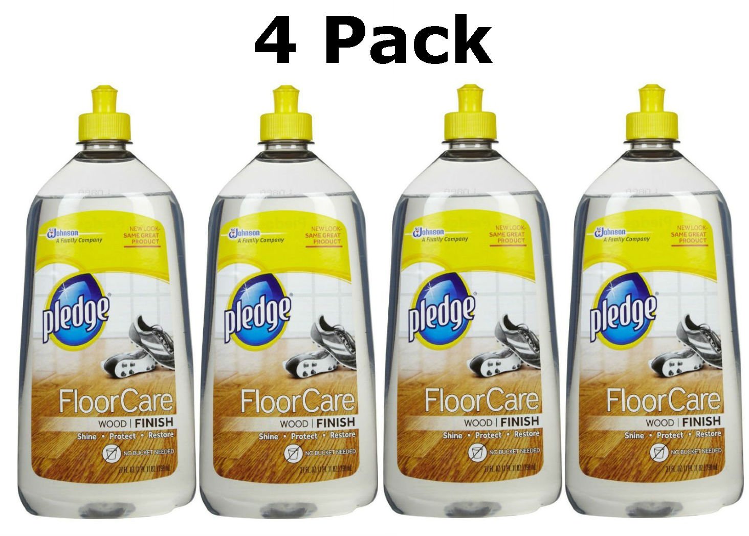 Pledge Floorcare Wood Finish Floor Cleaner 27 Oz 4 Pack