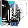 6 Pack LϟK Compatible for Apple Watch Screen Protector 44mm SE Series 6 5 / Series 9/8/7 45mm, Bubble-Free, Flexible TPU Film HD Clear Screen Protector for iWatch 44mm 45mm