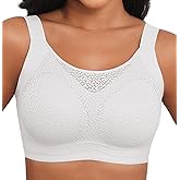 Xcutting Lace Women's Seamless No Underwire Bra Soft Wireless Comfort Bralettes Full Coverage Bralette Everyday T-Shirt Bra