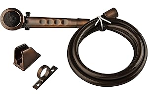 Dura Faucet DF-SA130-ORB RV Economical Shower Head and 60-inch Hose Kit - Water-Saving Trickle Switch (Oil Rubbed Bronze)