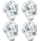 Pasimy 4 Pcs 5'' Sliding Gate Roller Galvanized