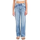 Cello Jeans Women's Super High Rise Dad Jeans, Inseam 31" (US, Numeric, 7, Regular, Regular, ML)