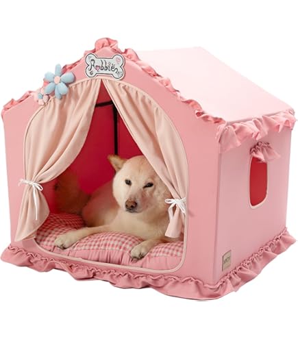 プリンス&プリンセス ペットハウス Amazon.com : Princess Pink Pet Dog Handmade Bed House+1
