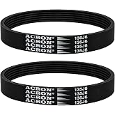 135J6 Planer Drive Belt Fit for Delta 22-540 22-546 TP300 (2Pack) | Compatible with Ryobi AP10 AP-12,also works with Ridgid and Craftsman planer Wen 6550 belt replacement