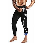 DYUAI Sauna Sweat Pants for Men Compression Pants Athletic Leggings Workout Sauna suit