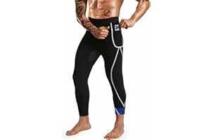 DYUAI Sauna Sweat Pants for Men Compression Pants Athletic Leggings Workout Sauna suit