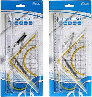 SPIRIT 405755 TTS Lineal Set 4in1 Mit Griff, Transparent