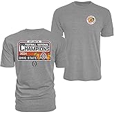 NCAA Officially Licensed Ohio State Buckeyes National Champs 2024 Triblend T-Shirt Front/Back Gray