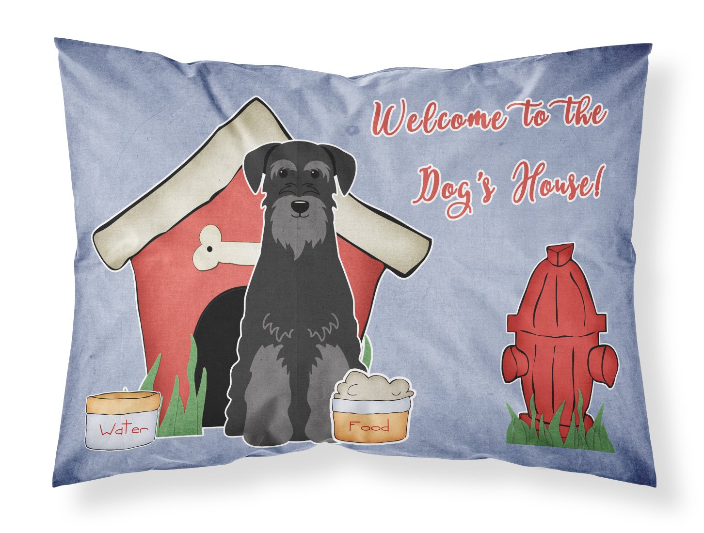 Caroline's Treasures Dog House Collection Standard Schnauzer Black Fabric Pillowcase BB2786PILLOWCASE, Polyester, Multicolored — image 1