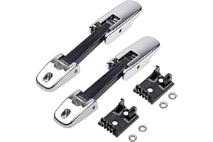 Coimoviol Chrome Heavy Duty Hood Latch 2PCS Compatible with Kenworth T170 T270 T330 T370 T660, Peterbilt 325 335 337 340 348 384 386 567 569, Mack CH/Blue Bird, Left Right Side OE# 315-5502 315-5503