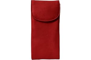 ili New York Double Flap Leather Eyeglass Case, Soft Multi-Functional 2-in-1 Sunglasses and Eyeglasses Case for Men and Women