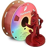 Polymaker Panchroma Red Color Changing PLA, 1.75mm, 1KG, Glitter Starlight Mars 3D Printer Filament, Hides Layer Lines, Easy to Print, Tangle Free, AMS Compatible, Works with Most FDM Printers