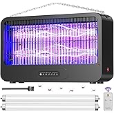 Electric Bug Zapper Indoor, Mosquito Zapper with 3500V Powerful Dual Grid & Remote, Fly Zapper Fly Trap Insect Killer for Pat