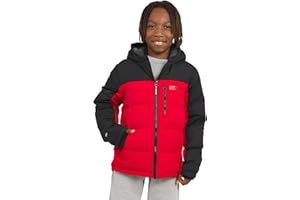 Eddie Bauer Boys' Classic Heavyweight Faux Fur Lined Hooded Insulated Down Jacket