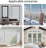 FILMGOO Window Film One Way Mirror Silver 60x200cm Privacy Heat Control view 9