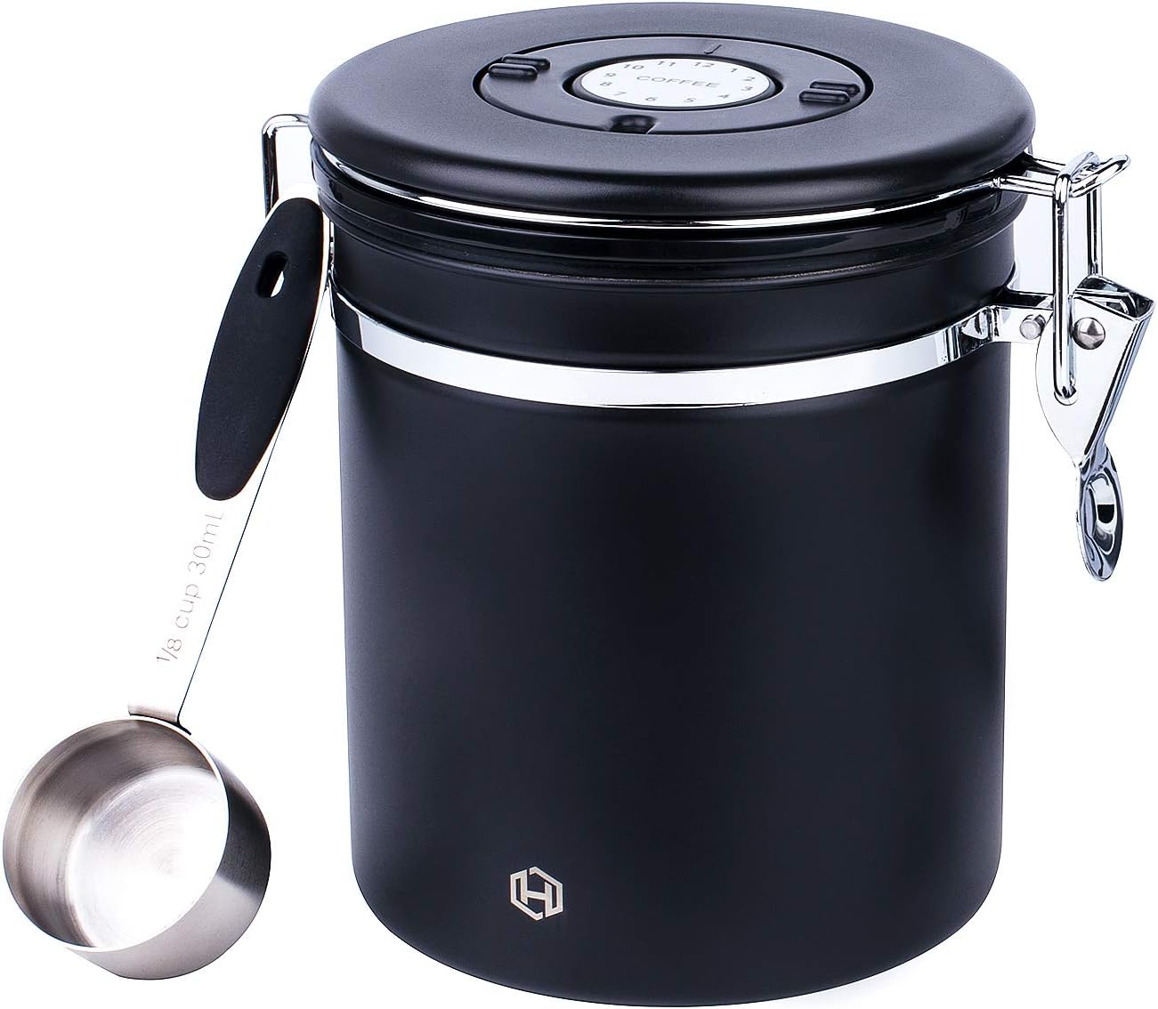 Heihox Stainless Steel Coffee Container Premium Coffee Bean Canister Airtight