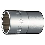 TONE Socket 12-Point 4D-17.5 1/2" Inch Drive 17.5mm