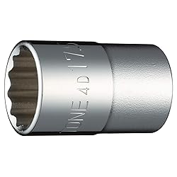 TONE Socket 12-Point 4D-17.5 1/2" Inch Drive 17.5mm