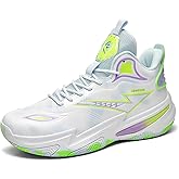 KIUSMETY Girls Boys Basketball Shoes High-Top Volleyball Big Kids Non-Slip Lightweight Indoor Outdoor Sport School Sneakers for Youth