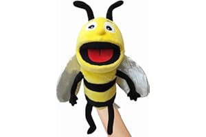 LOMTRATS Insects Hand Puppets for Kids,Toddler Includes Bees, Butterflies, Dragonflies, etc with Movable Open Mouths, Perfect for Storytelling,Teaching,Preschool,Birthday Gifts