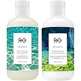R+Co Atlantis Moisturizing B5 Shampoo & Conditioner Set | Deep Hydration & Repair for Dry Hair | Vegan + Cruelty-Free | 8.5oz (Pack of 2)