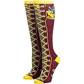 Harry Potter House Gryffindor Faux Lace Knee High Socks Licensed New