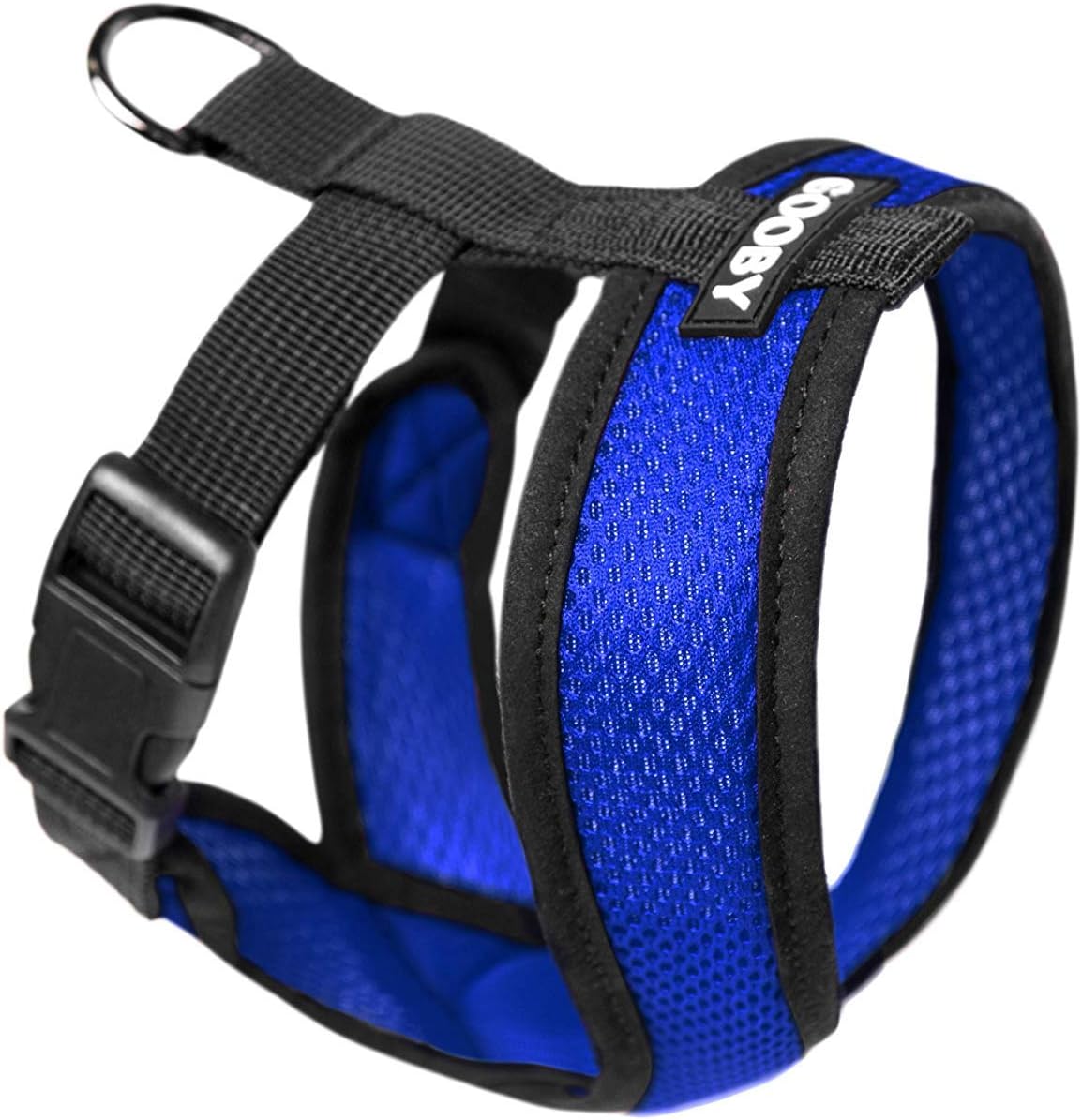 Gooby Choke Free Comfort X Soft Dog Harness, Medium, Blue, Medium Chest (11-16") - Image 4
