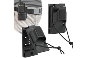 VigorKeeper Tactical Radio Holder Duty Belt Accessories, Radio Holster Belt Clip Fits 1.5"-2.35" Belts, Police Accessories Walkie Talkie Holder for Motorola APX/BaoFeng/Kenwood/Midland Radios