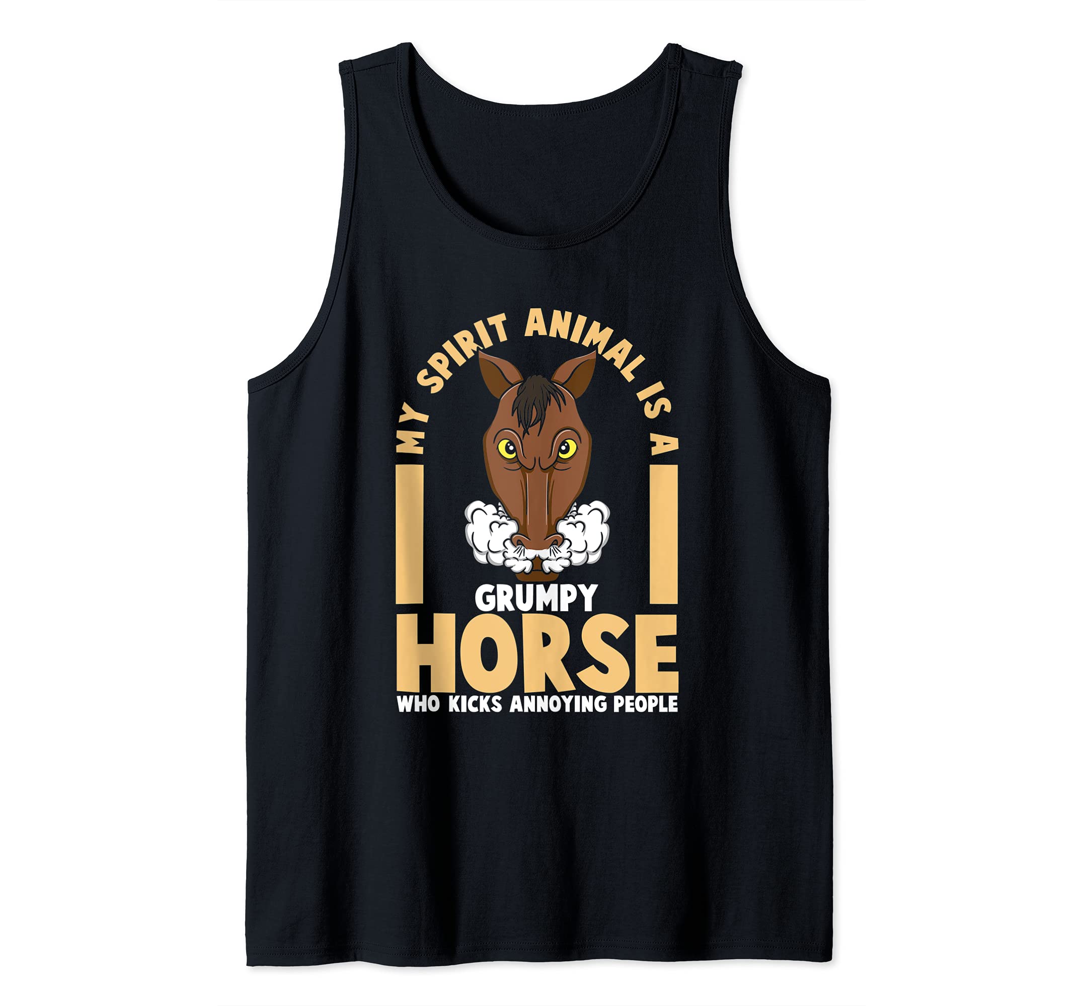 My Spirit Animal Is A Grumpy Horse Tank Top
